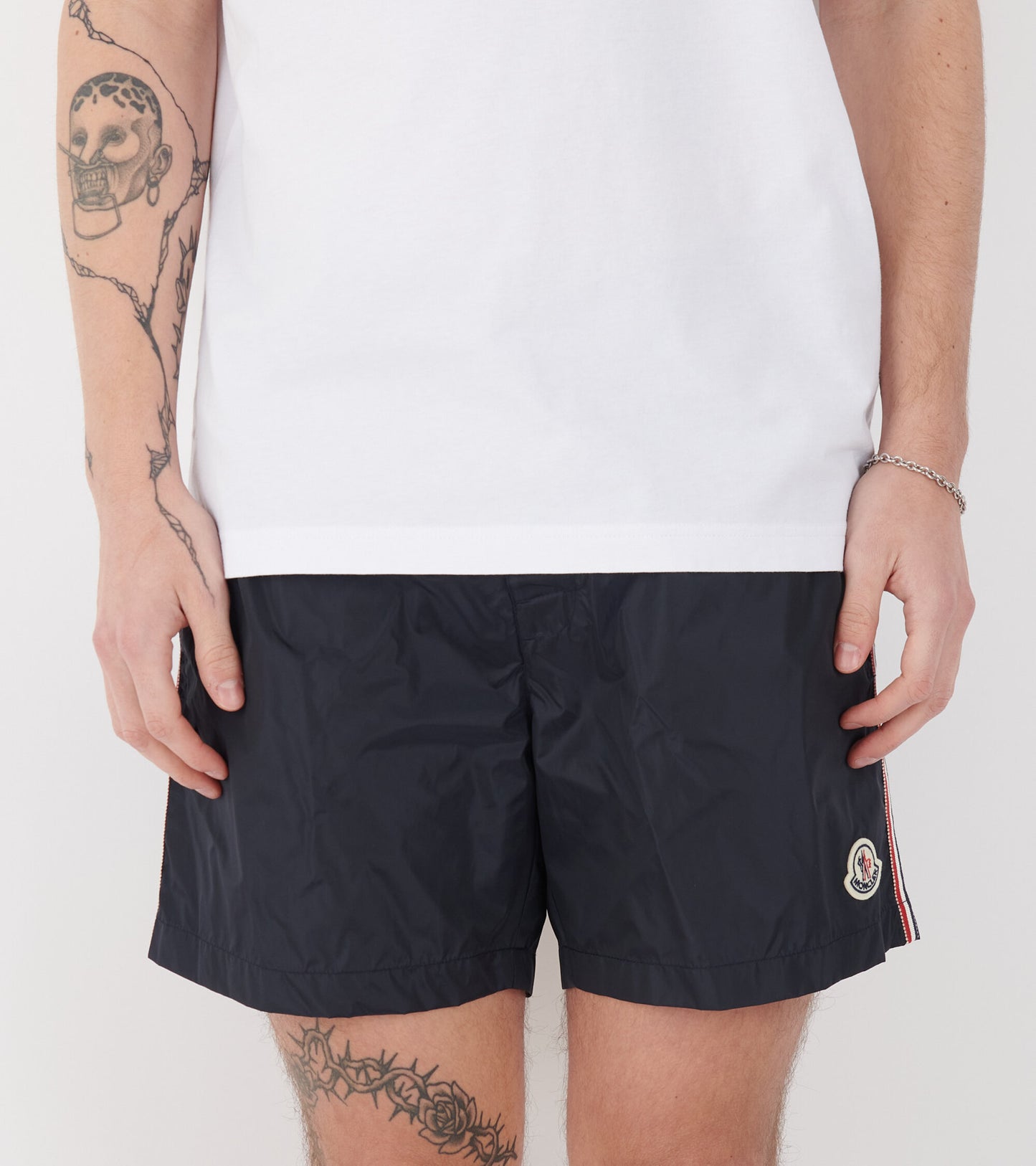 Tricolor Swim Shorts Navy