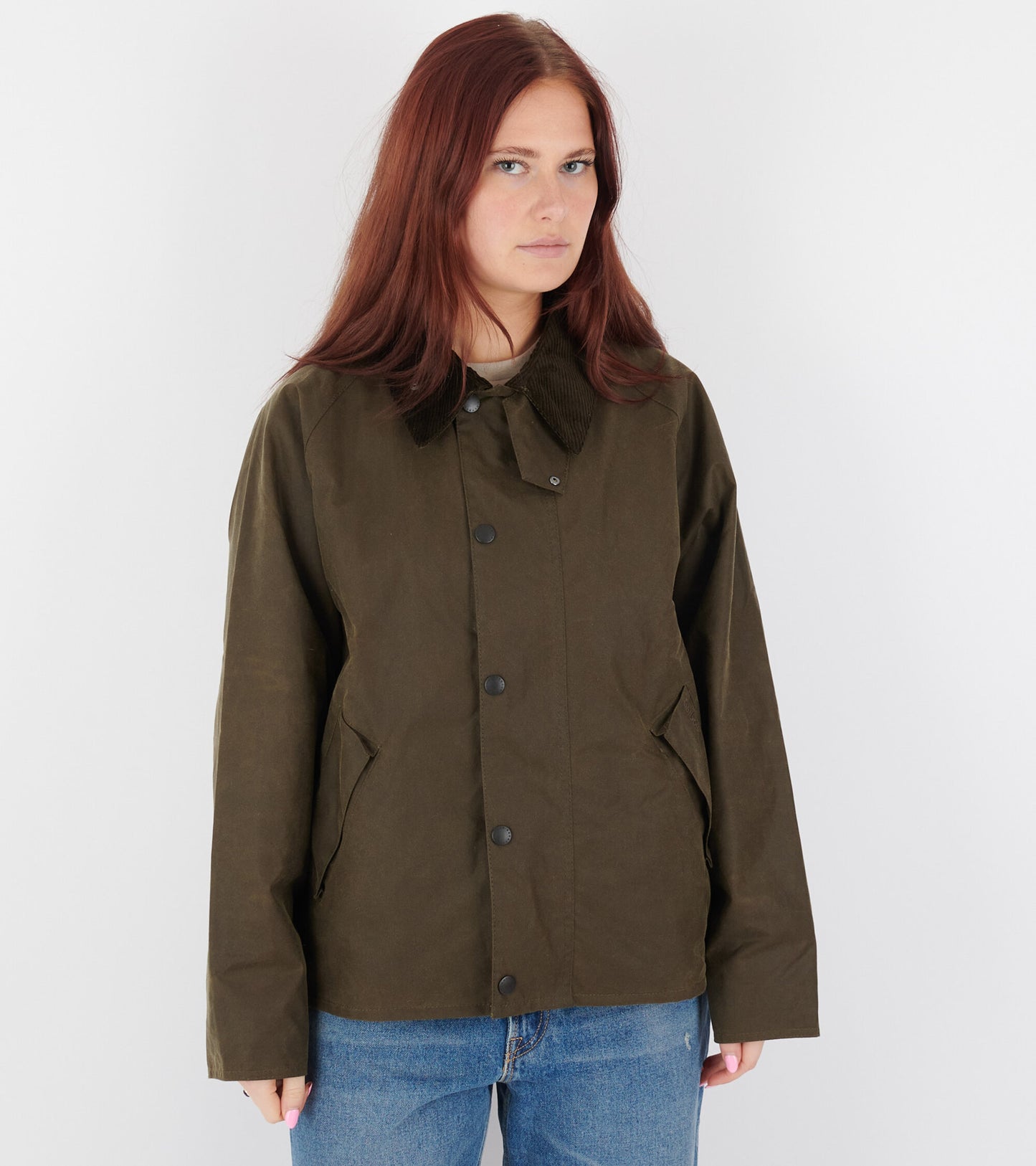 OS Transport Wax Jacket Olive