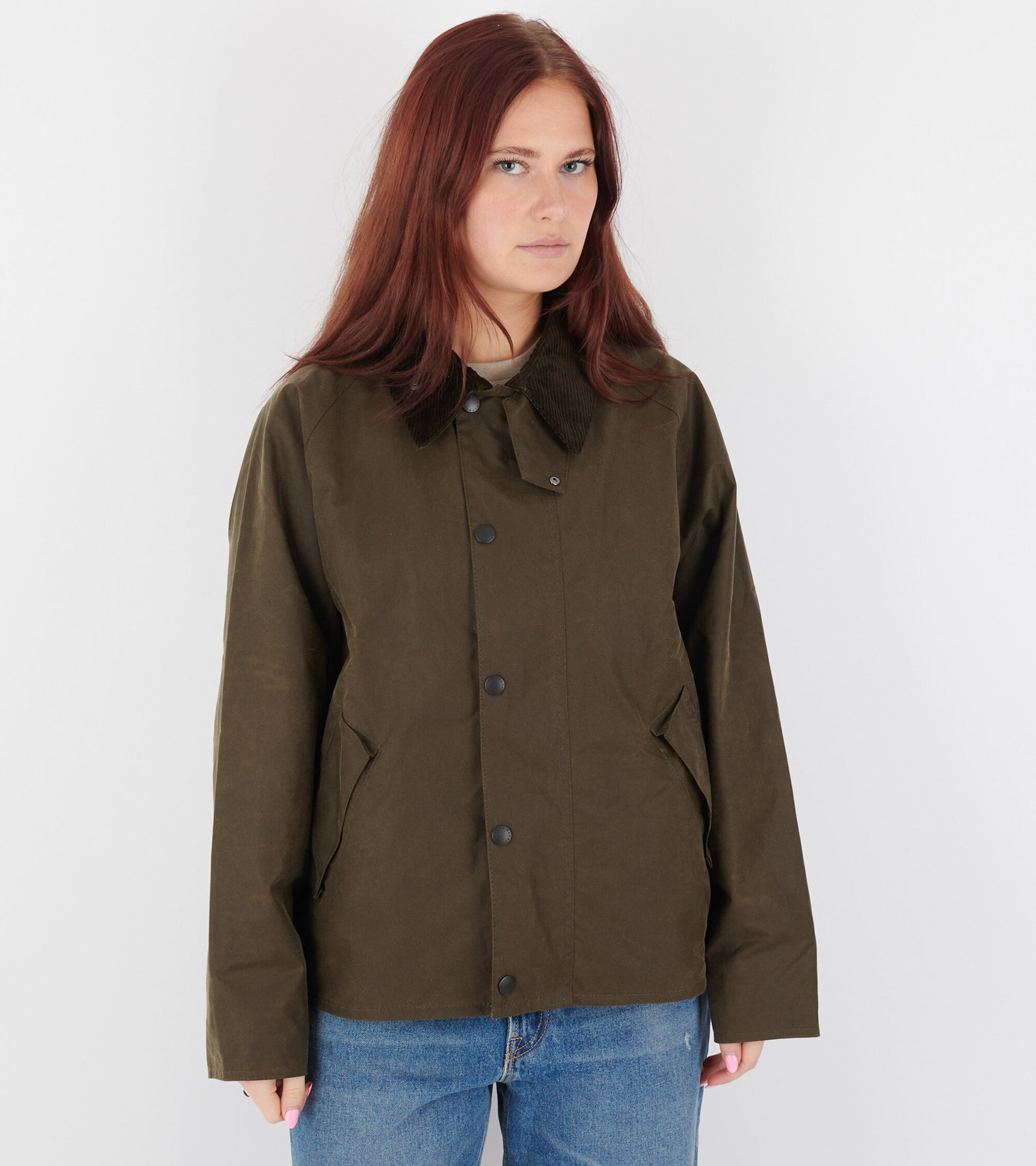 OS Transport Wax Jacket Olive