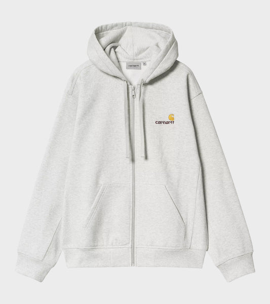 Hooded American Script Jacket Ash Heather