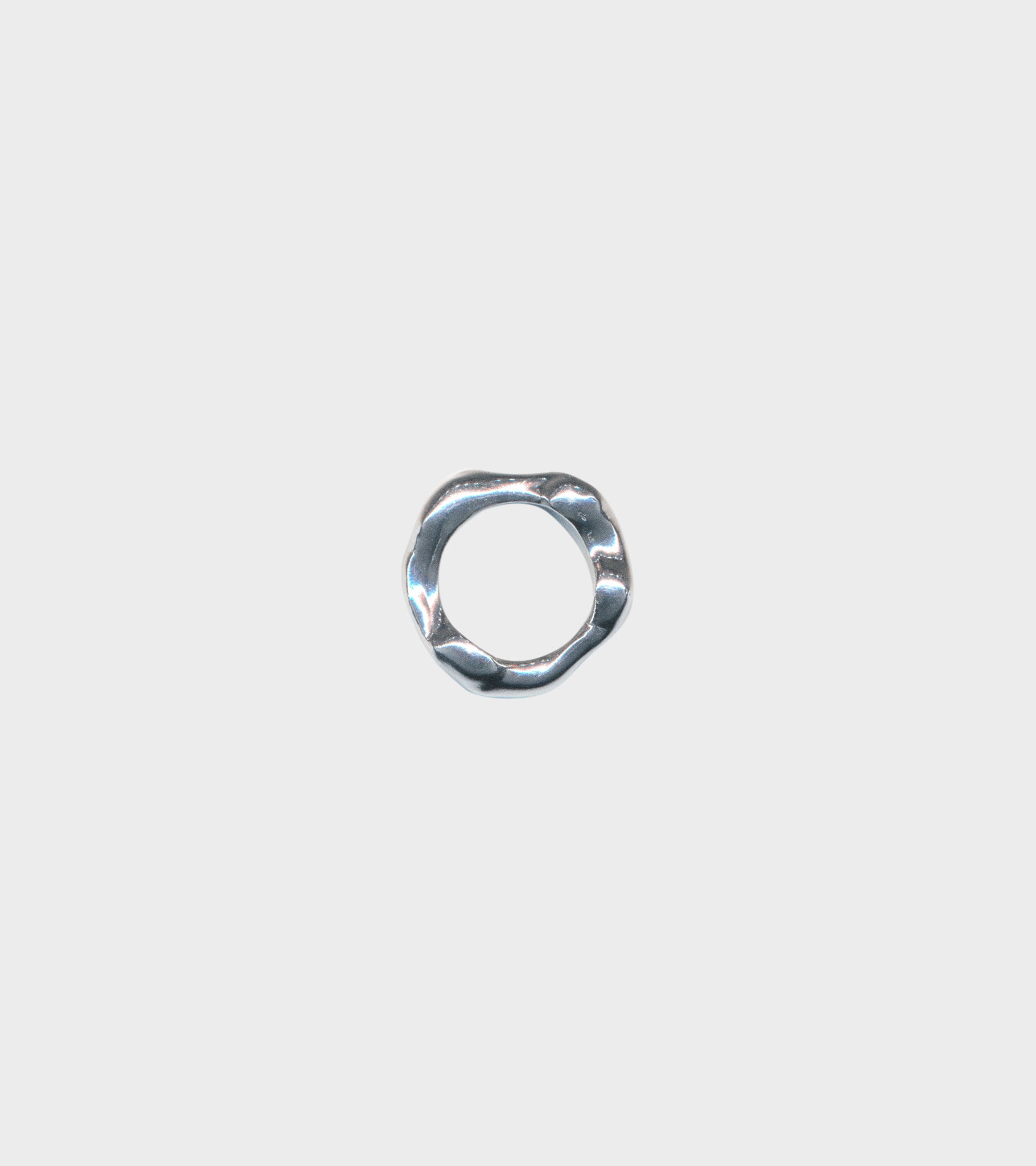 Chunky River Ring Silver