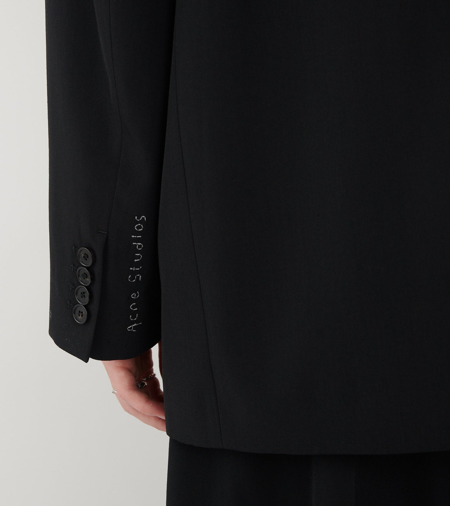 Single Breasted Suit Jacket Black
