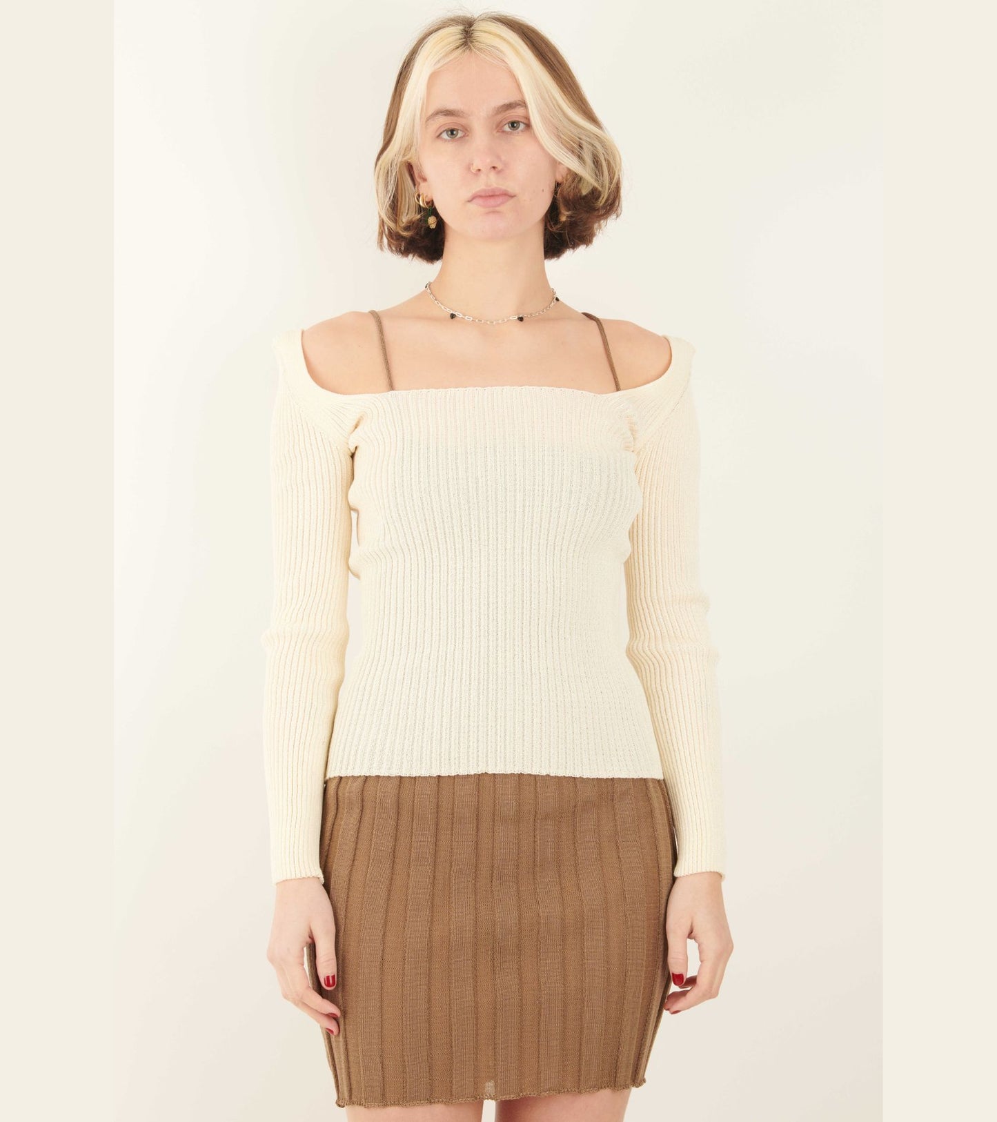 Katrine Mini Dress Tan