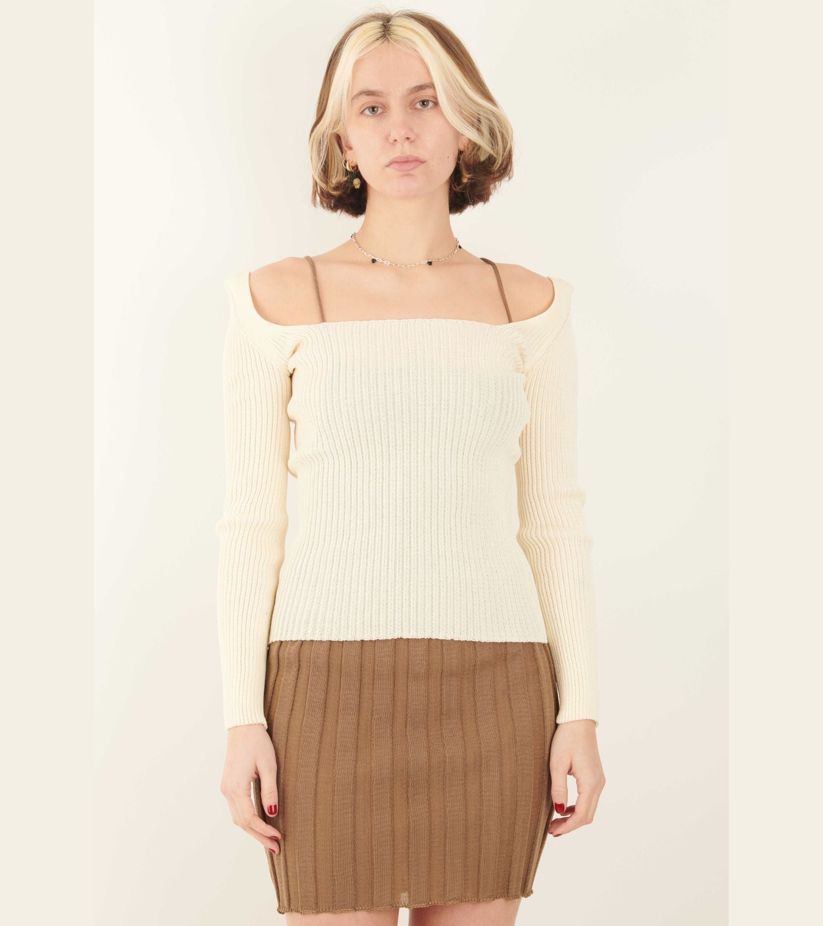 Katrine Mini Dress Tan