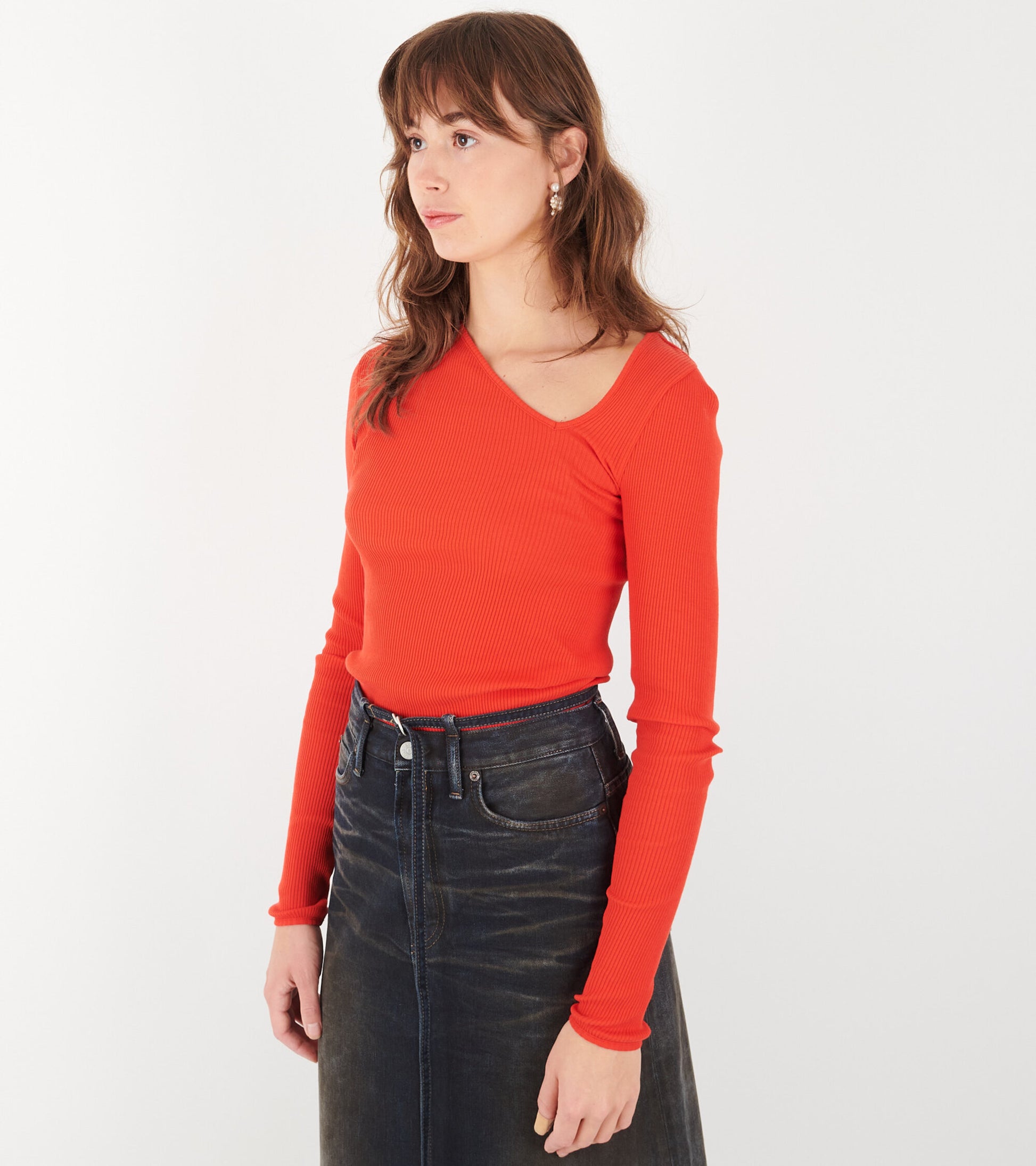 Eve Seamless Top Red
