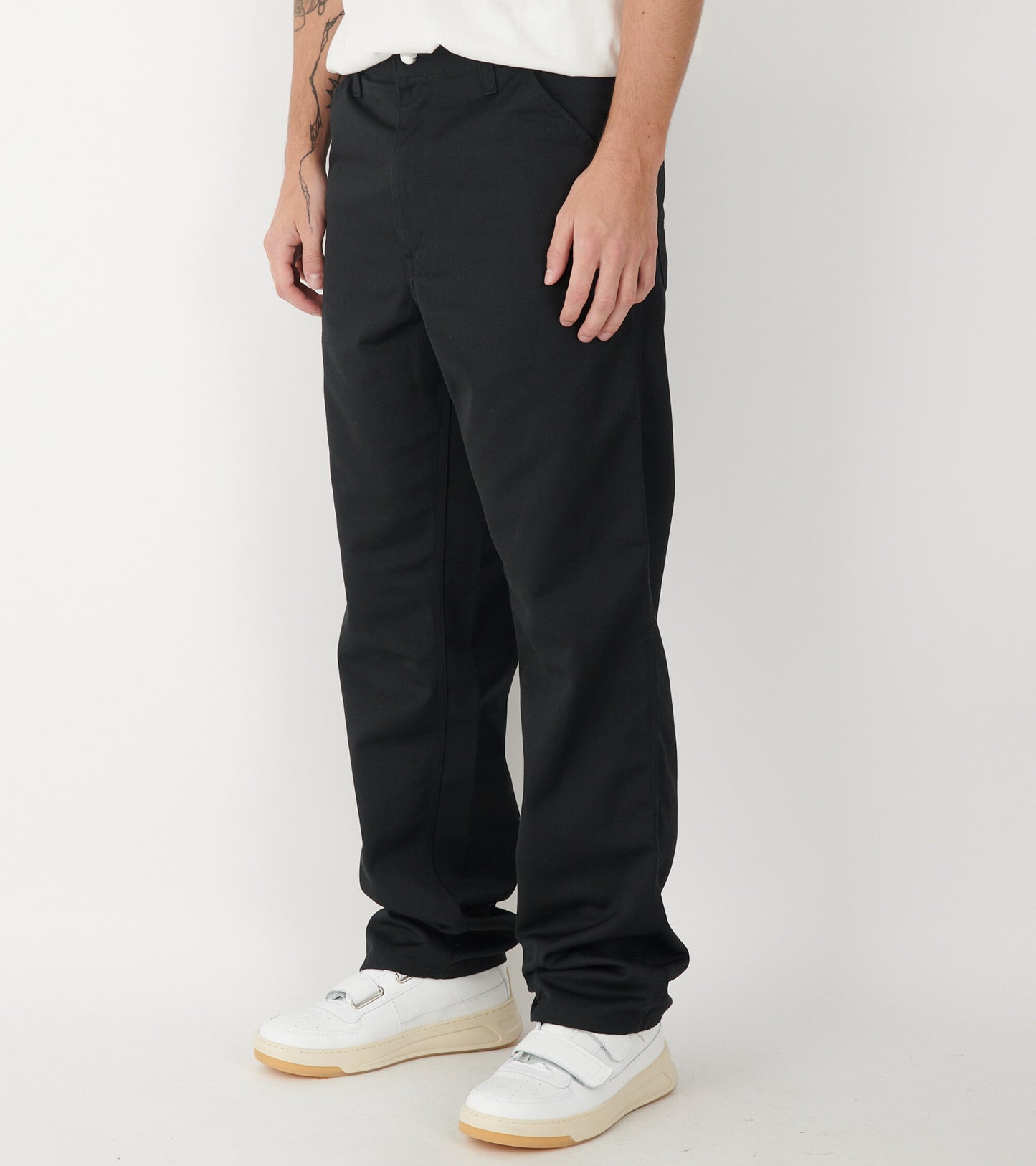 Simple Pant Rinsed Black