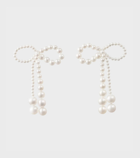 Grande Rosette De Perle Earrings