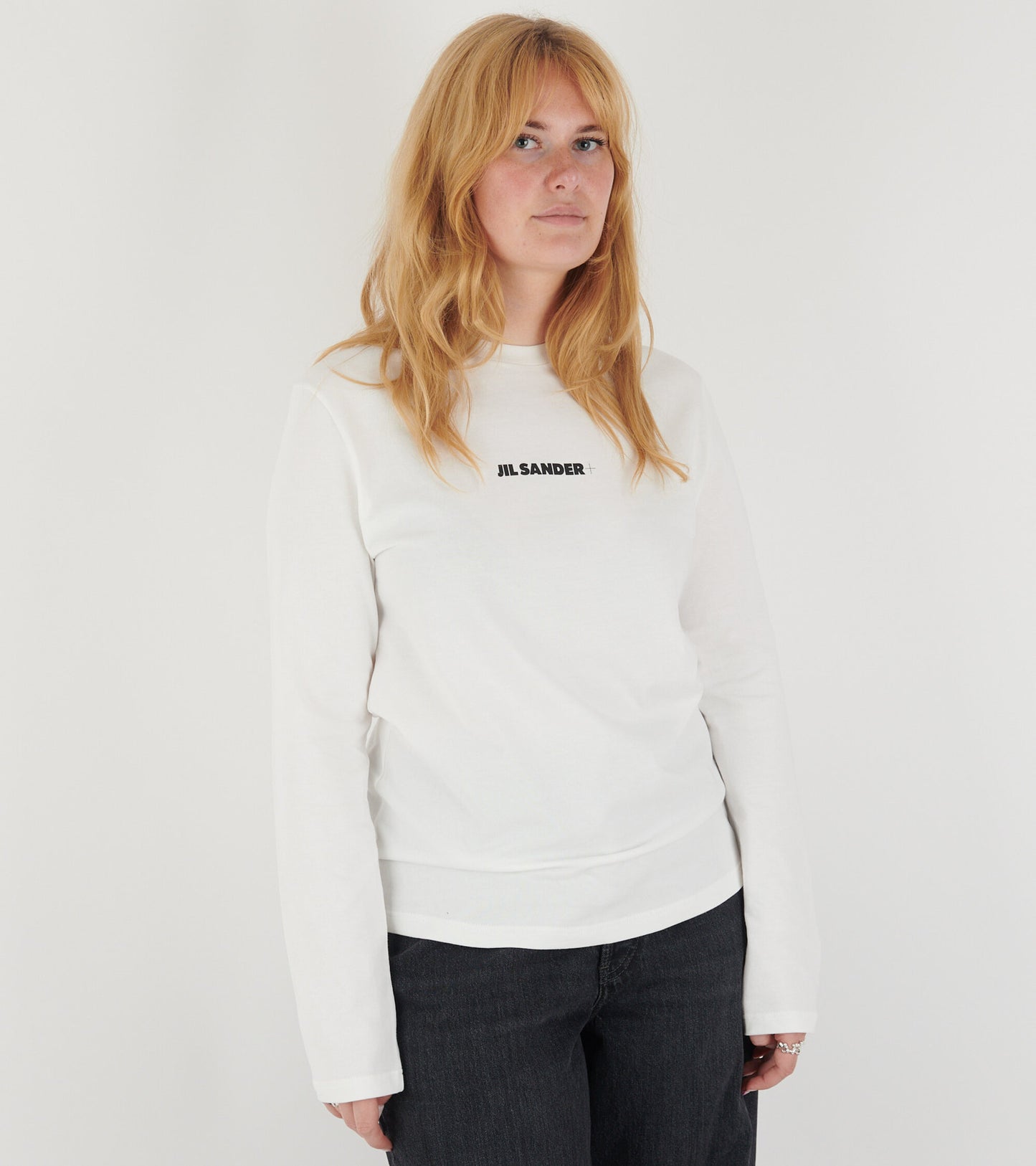 Logo L/S T-shirt Porcelain