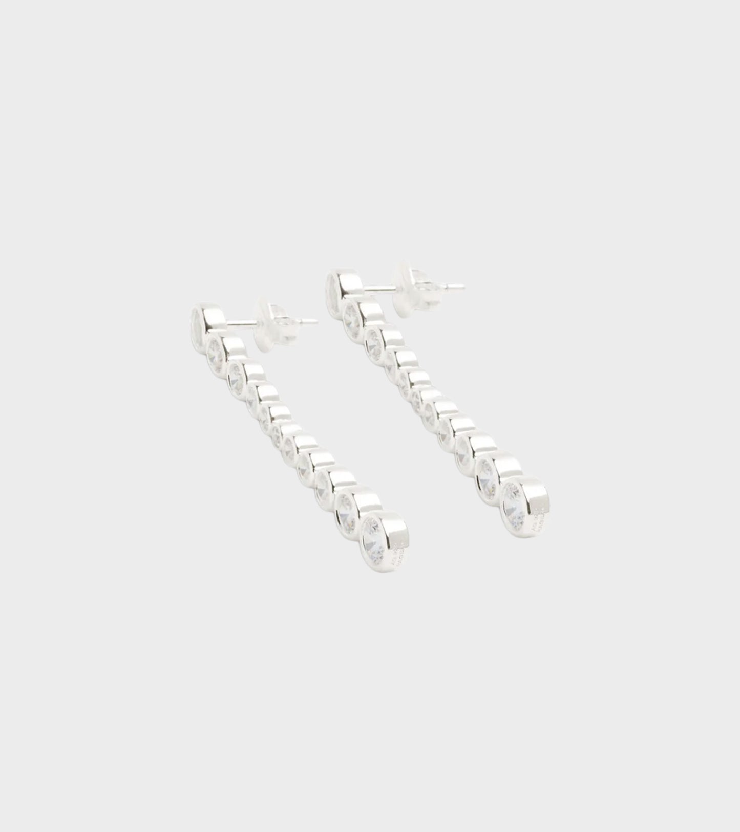 Oda Long Earrings Silver