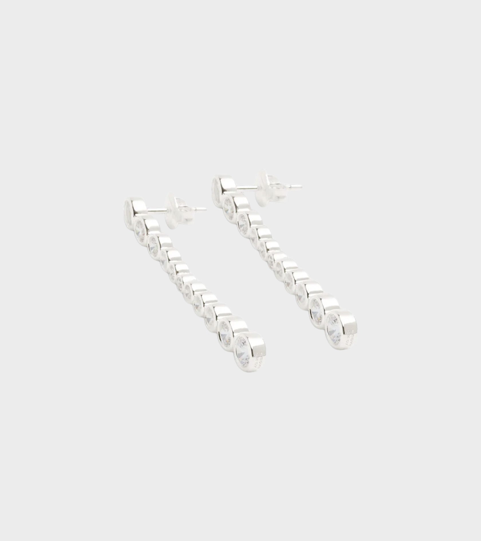 Oda Long Earrings Silver