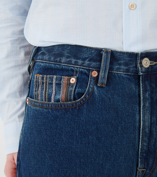 Relaxed Denim Jeans Indigo Blue