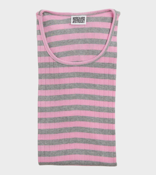 101 Rib Extra Light Pink/Grey Melange