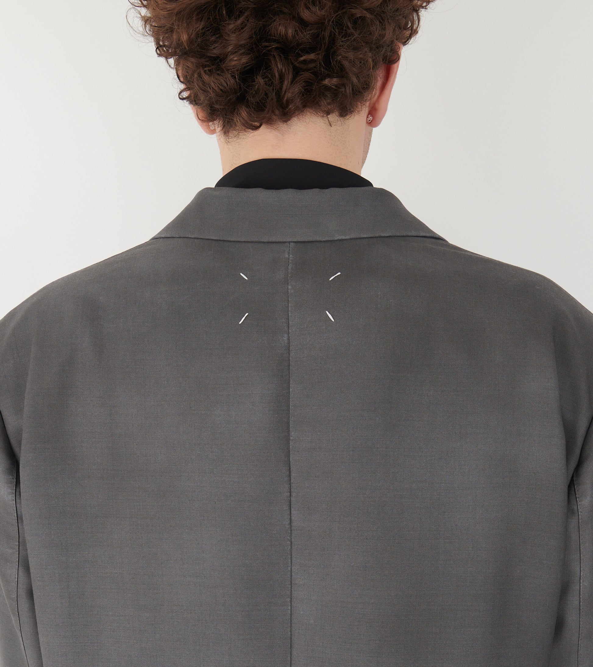 Mohair Wool Suit Jacket Dark Avion
