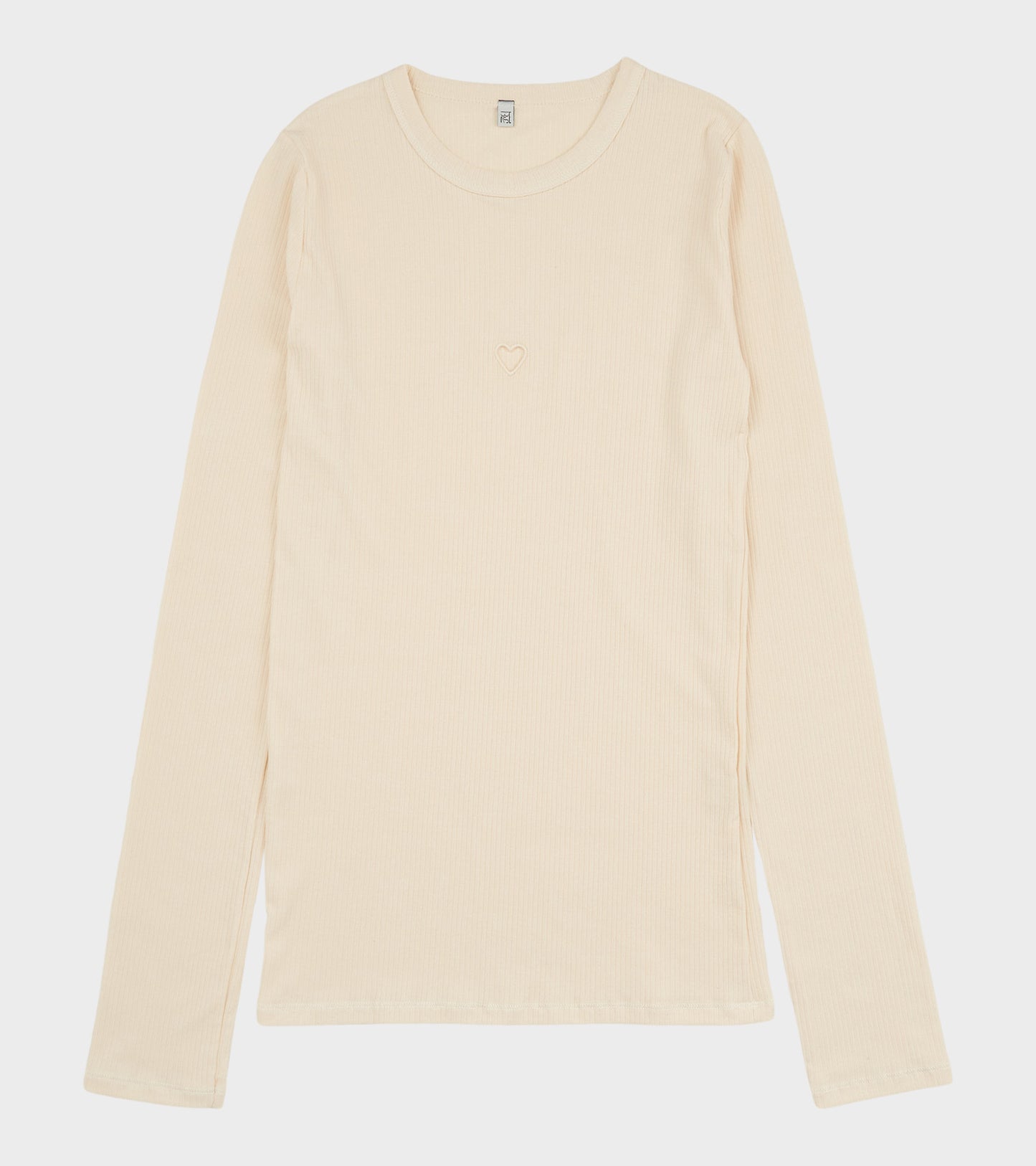 L/S Heart T-shirt Undyed