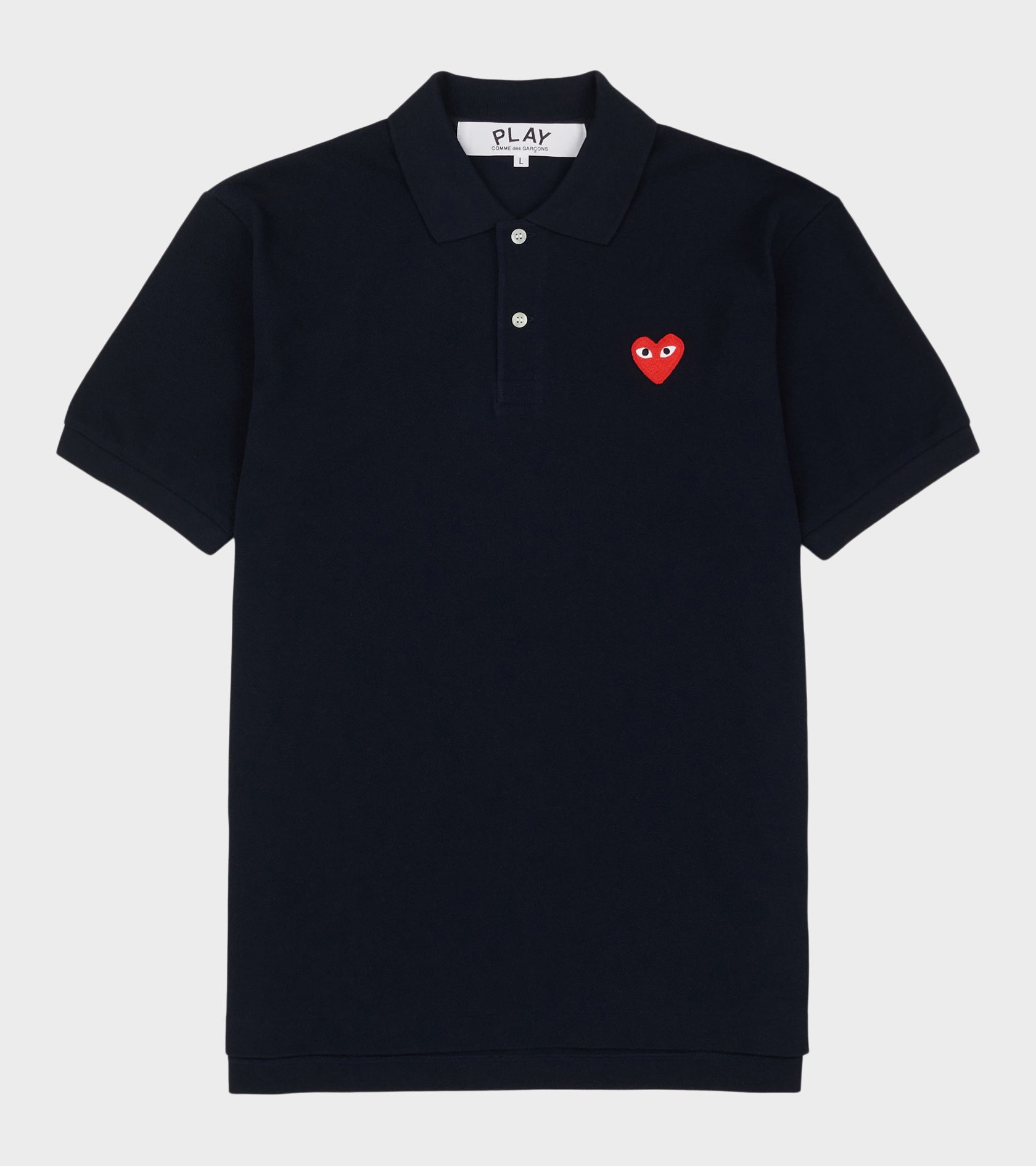 U Red Heart S/S Polo Navy