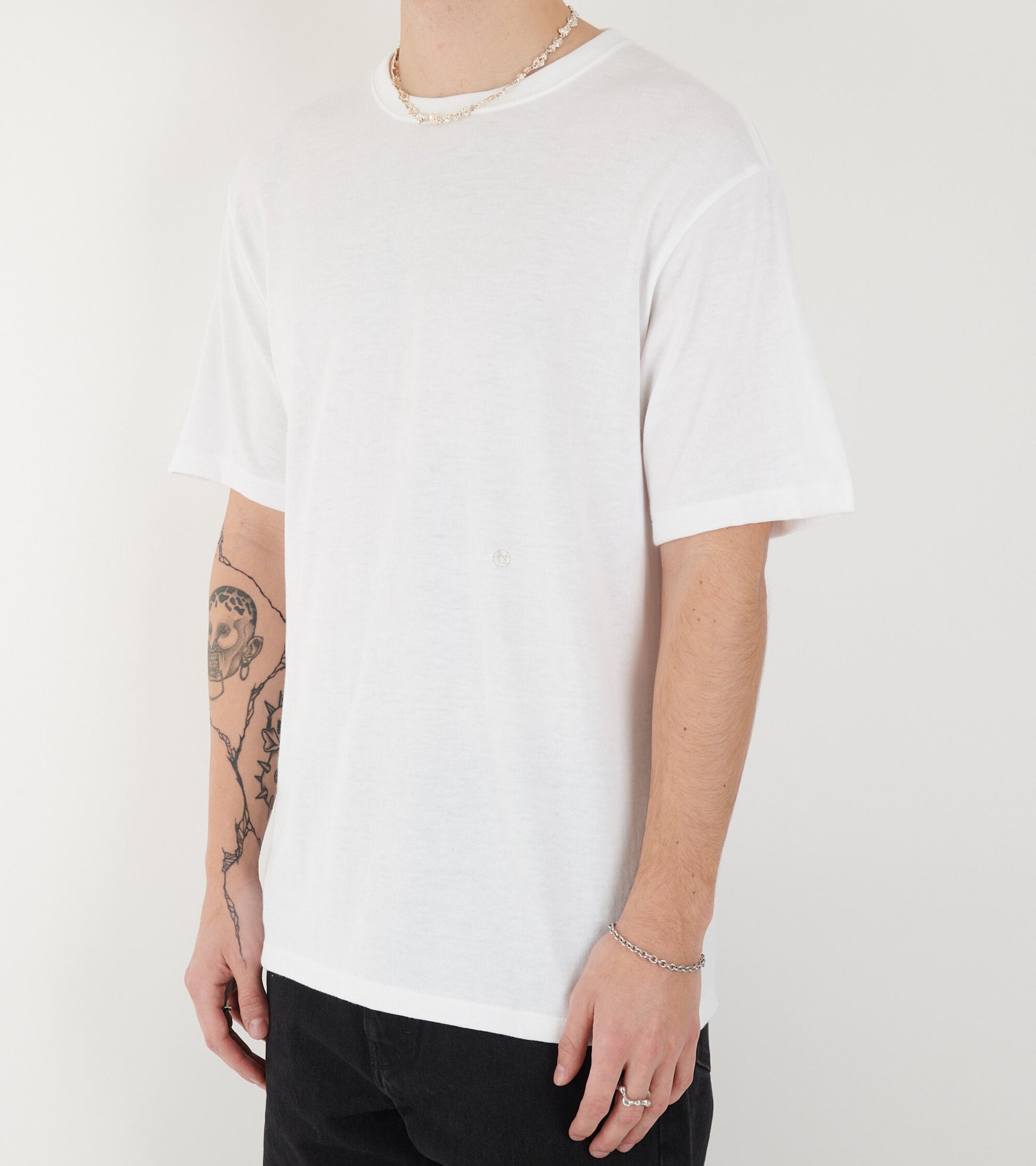 Loopwheel Coolmax Jersey Tee White