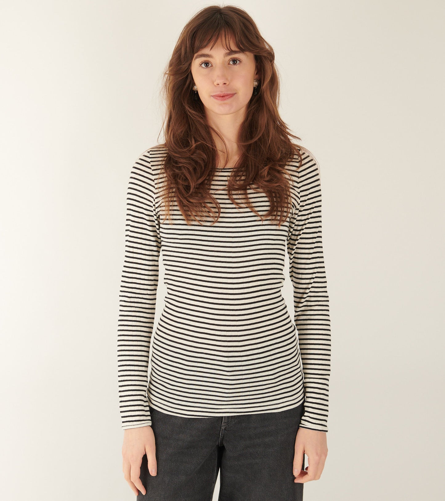 101 Rib Ecru/Black