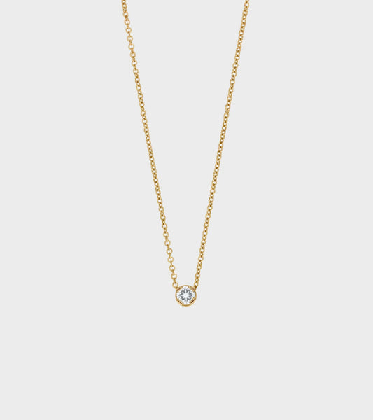 Diamant Simple Necklace Gold