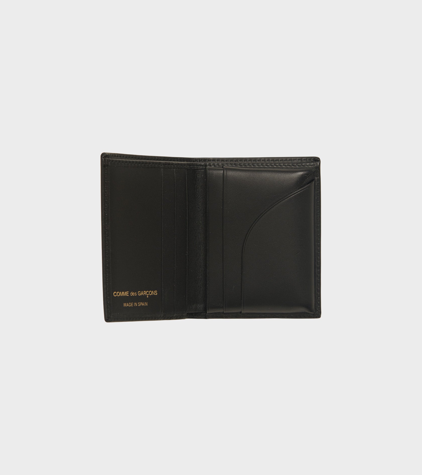 No Zip Wallet Black