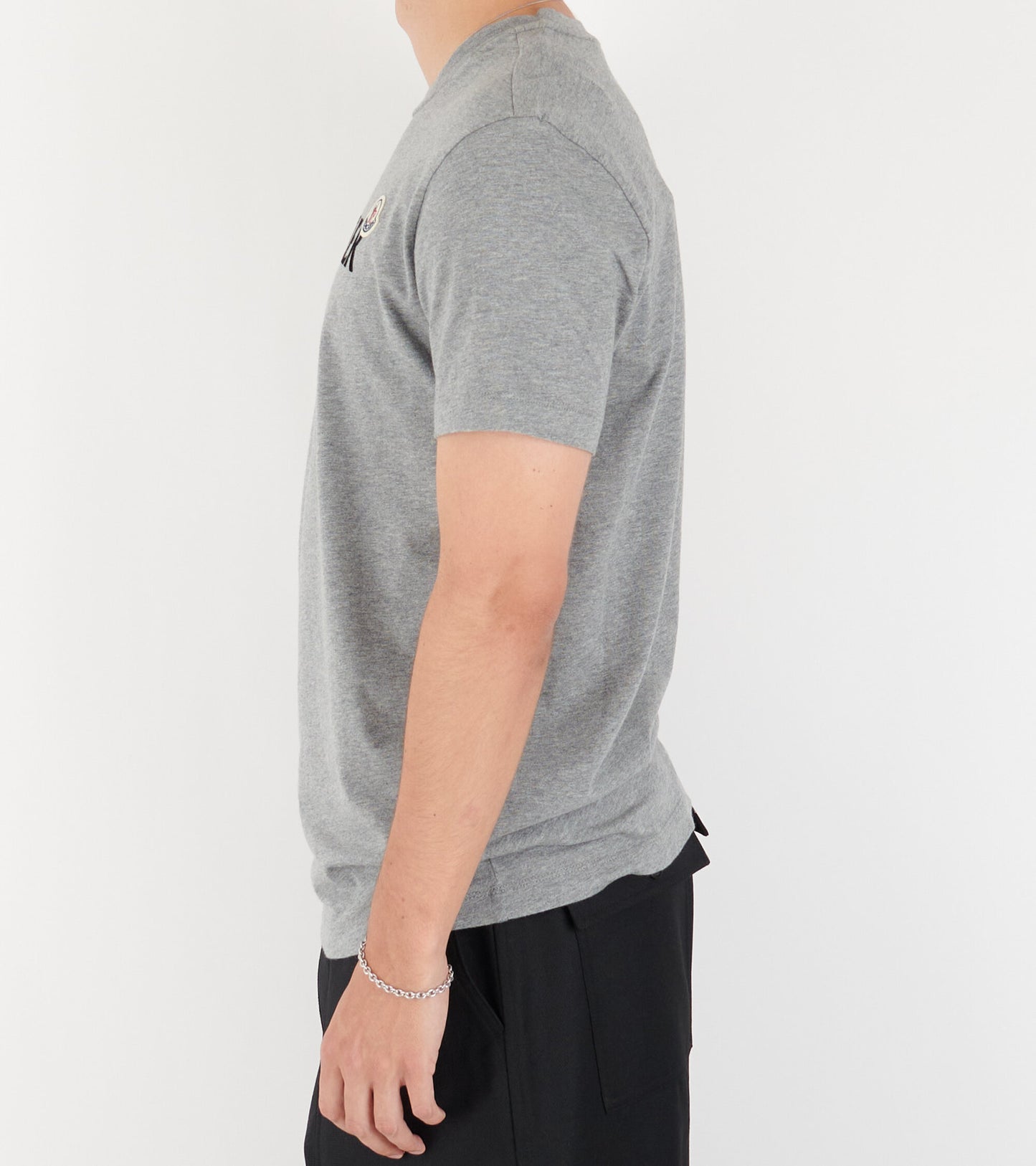 Flocked Logo T-shirt Grey