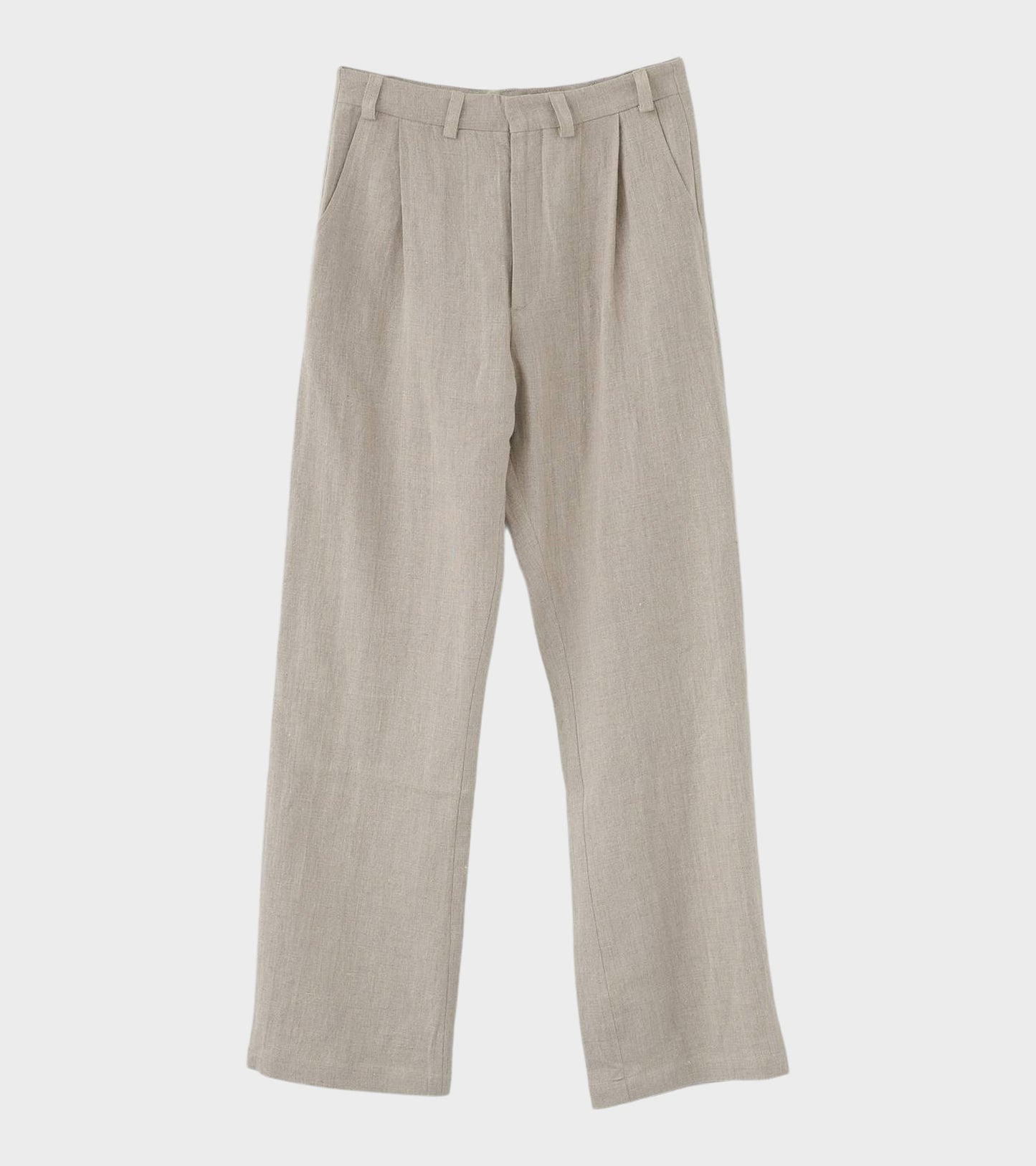 Linen Box Trousers Nature