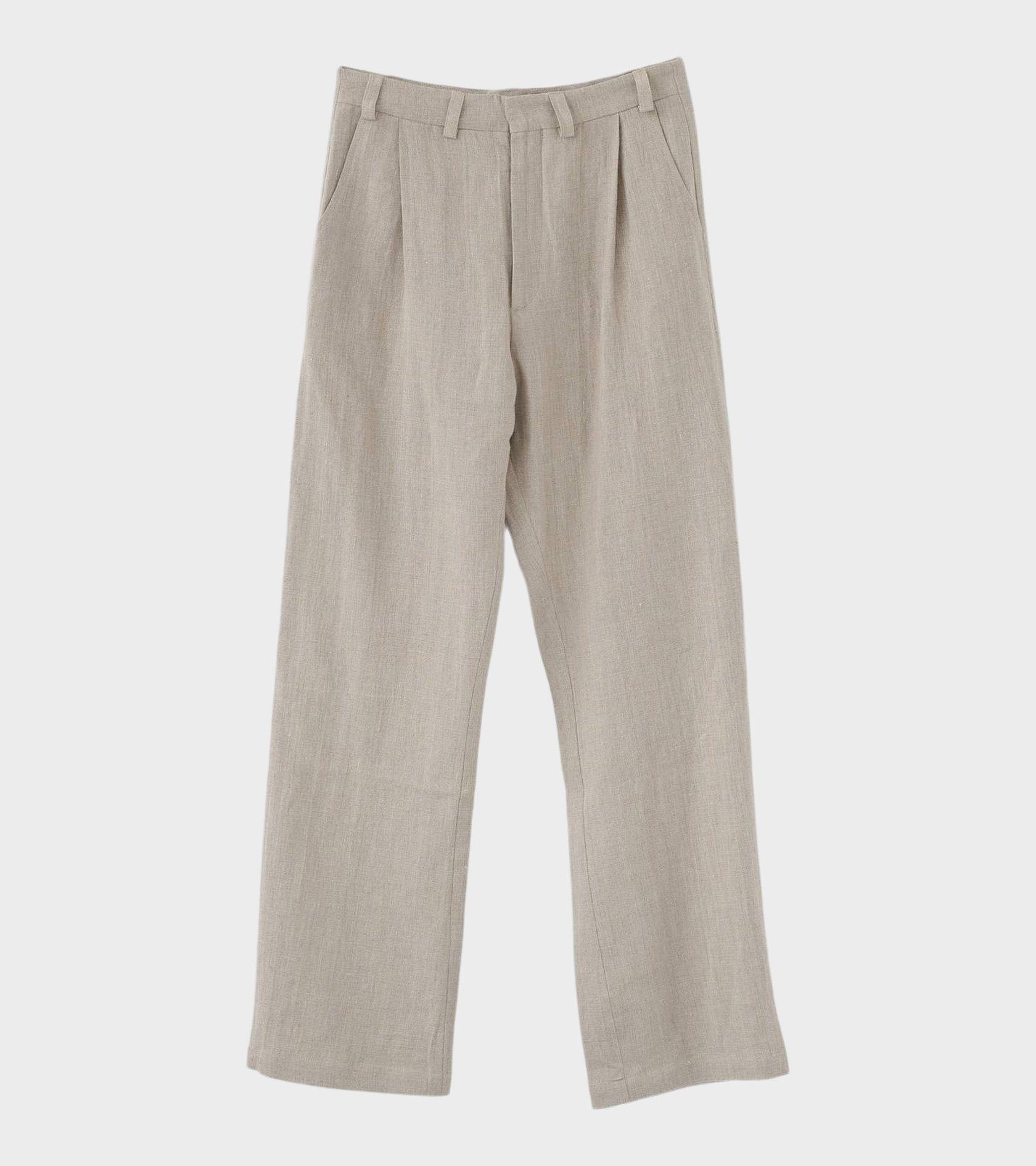 Linen Box Trousers Nature