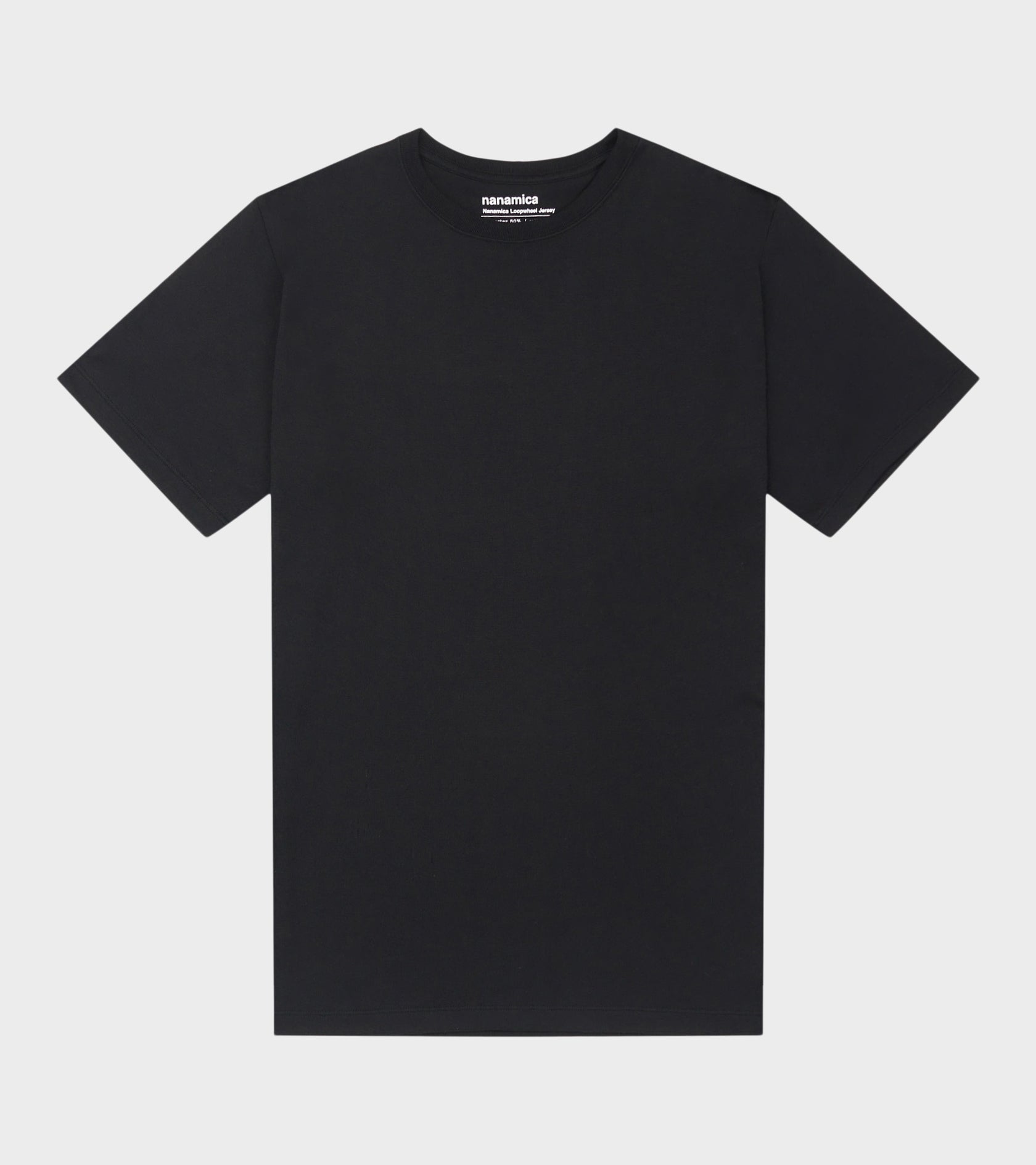 Loopwheel Coolmax Jersey Tee Black