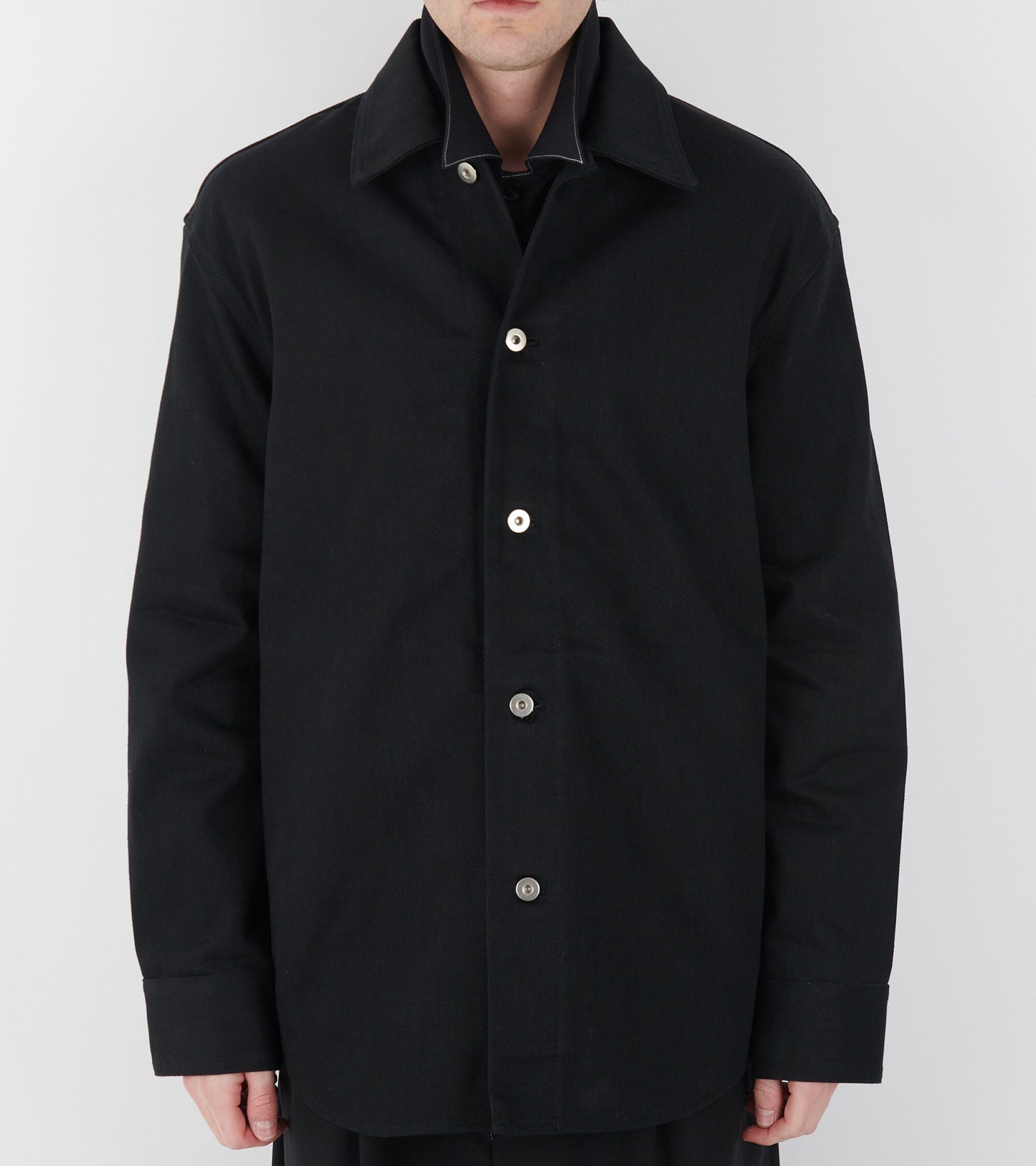 New Denim Washed Shirt Black