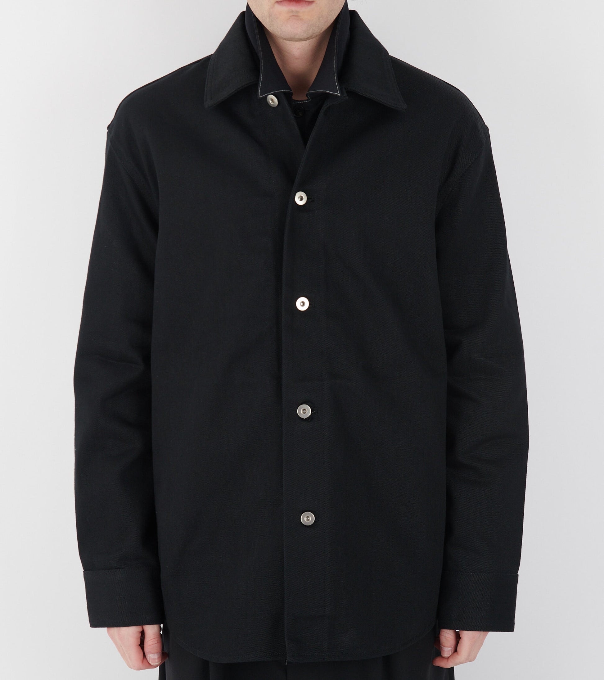 New Denim Washed Shirt Black