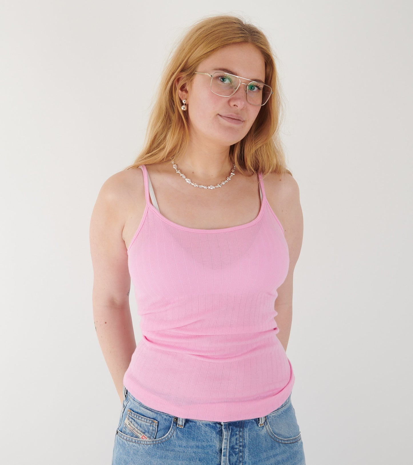 101 Strap Top Bubblegum Pink