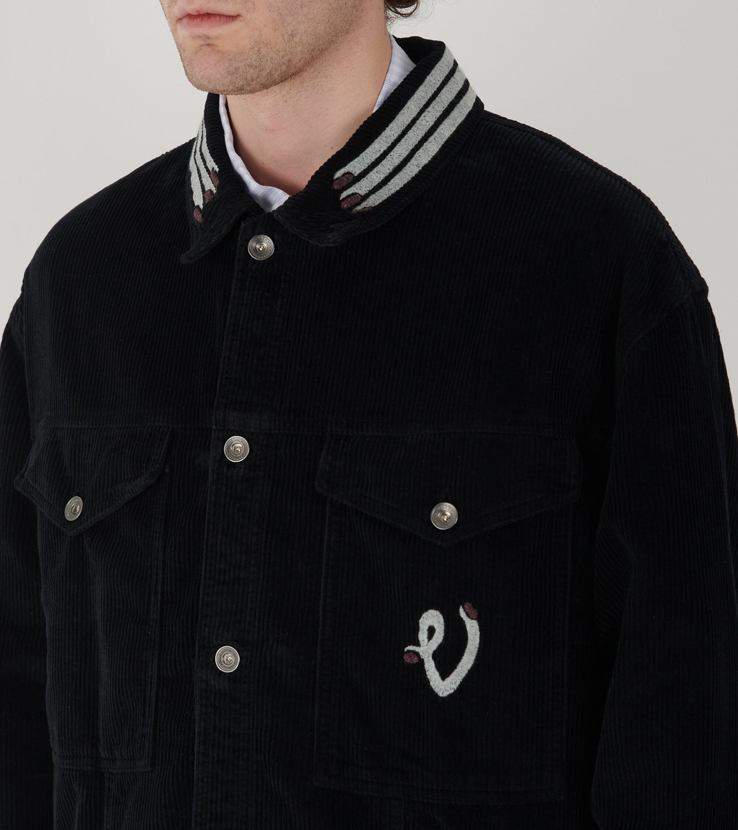 Cosmos Corduroy Jacket Black