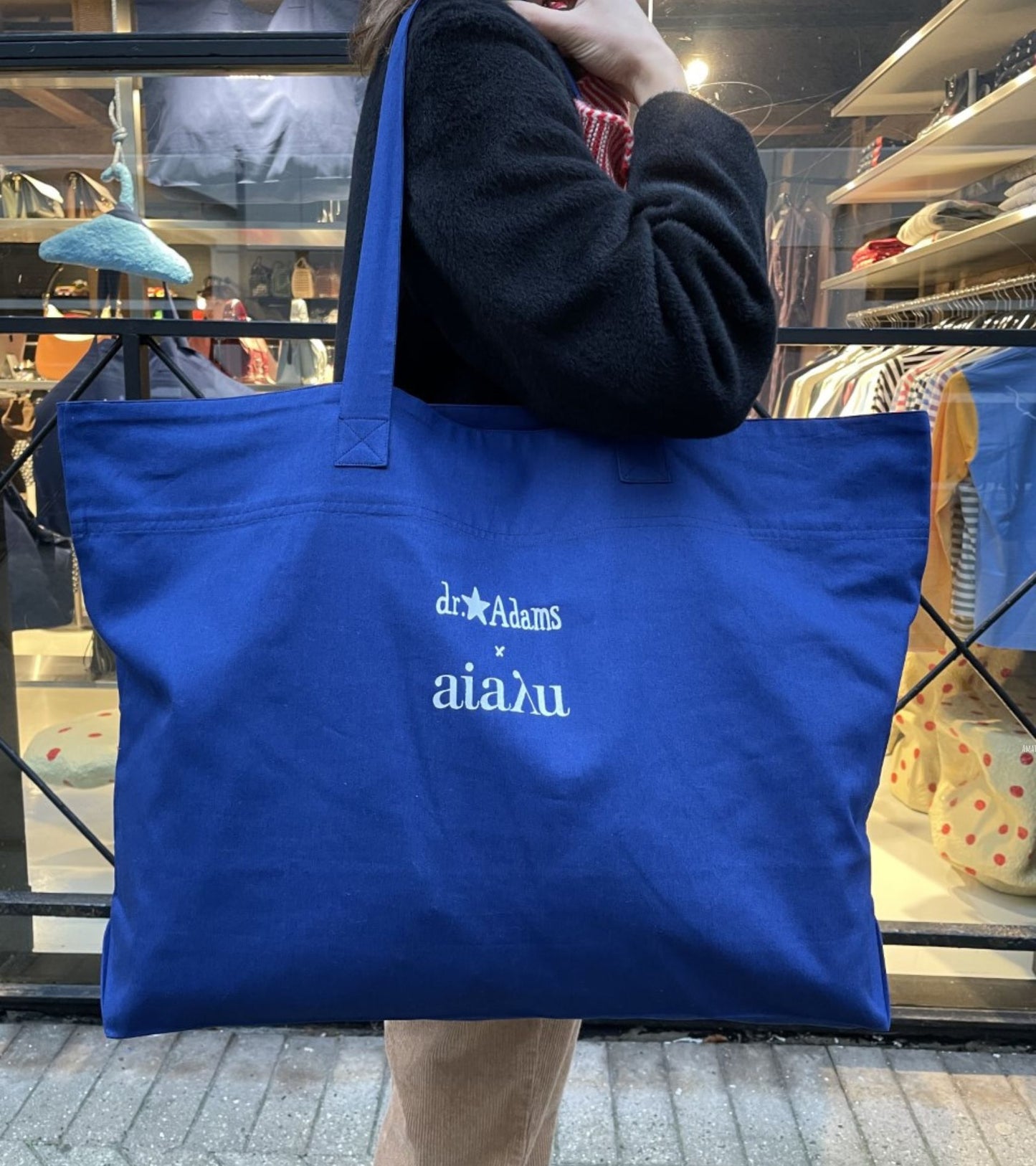 dr. Adams Totebag Japanese Blue