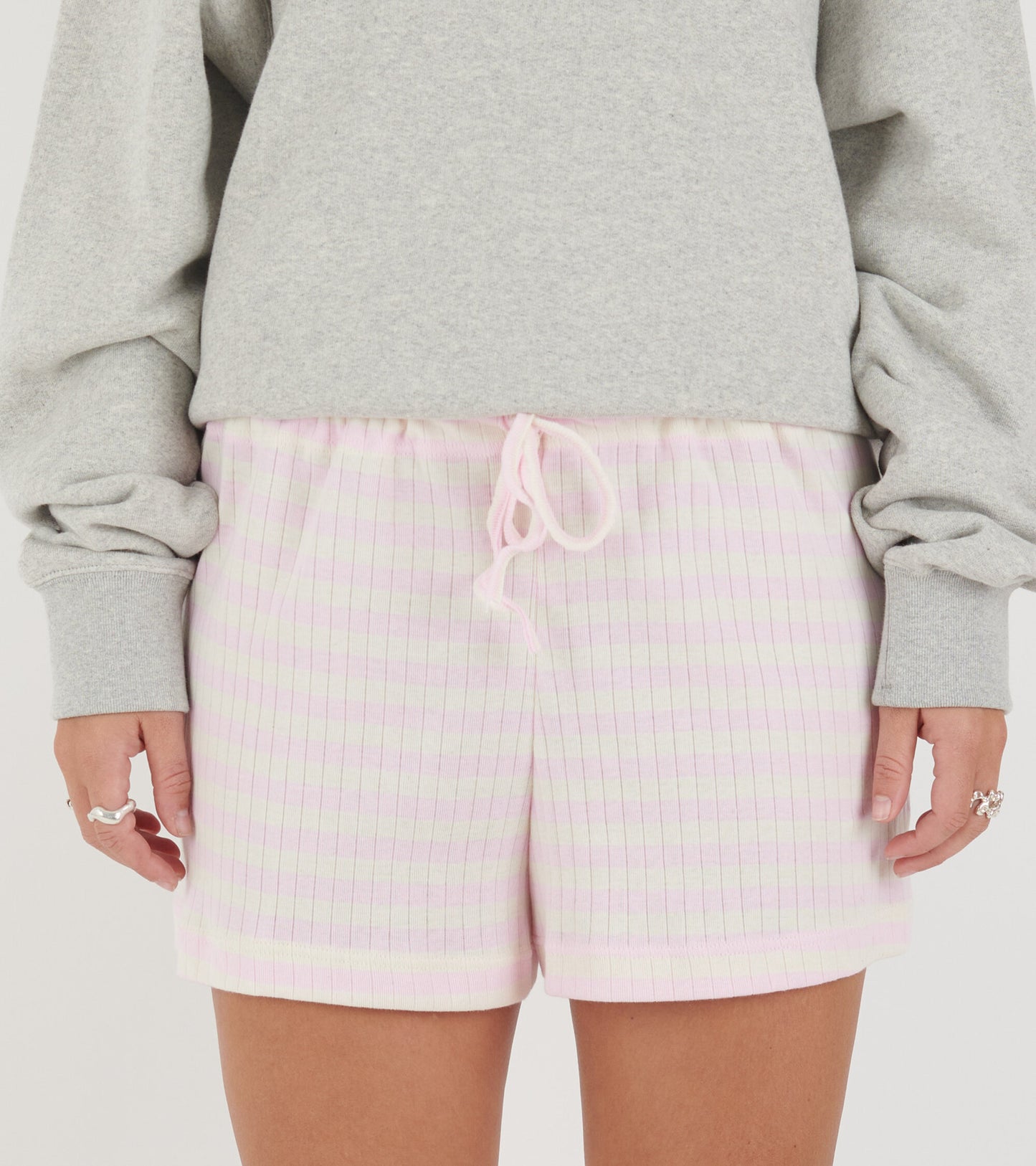 Nova Shorts 1 Rosa/Ecru