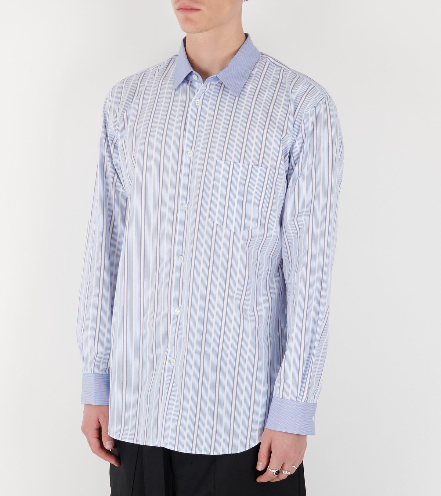 Striped Shirt Blue Mix