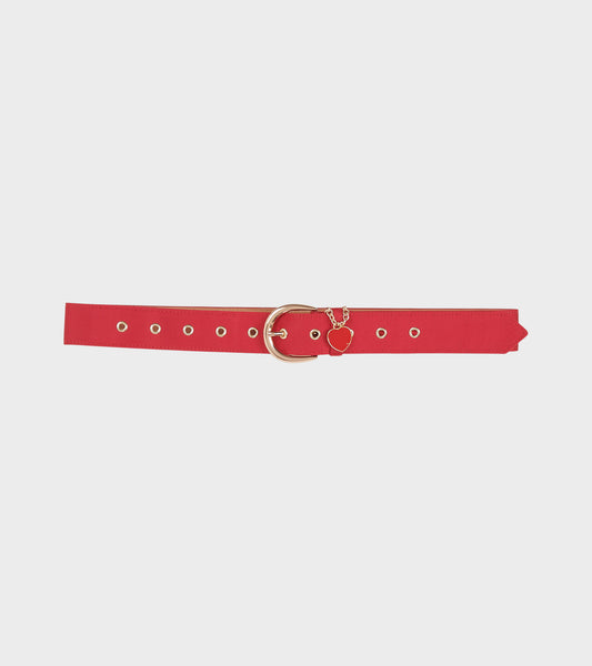 Snoopy Belt Bright Red
