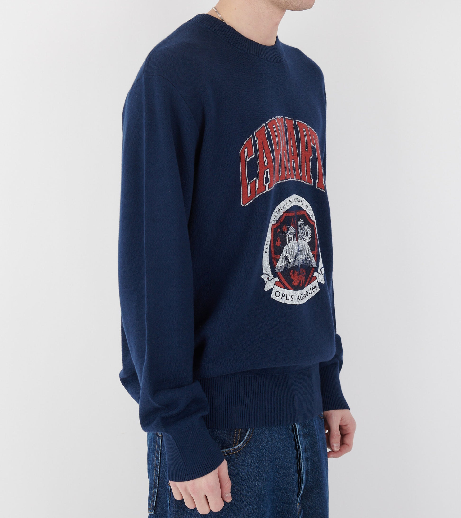 Library College Sweater Ink