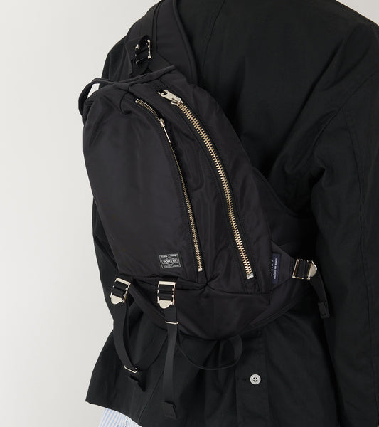 X Porter Nylon Twill Shoulder Bag Black