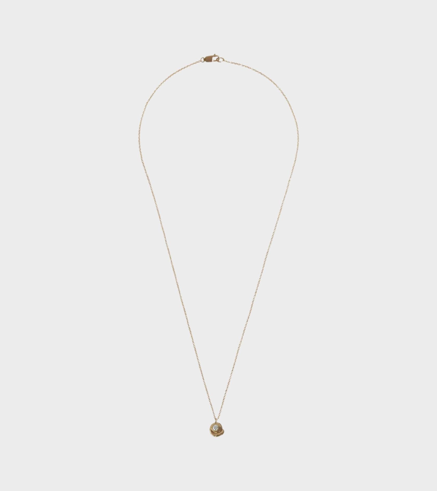 Fern Diamond Necklace Gold