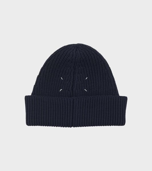 Wool Mix Beanie Navy