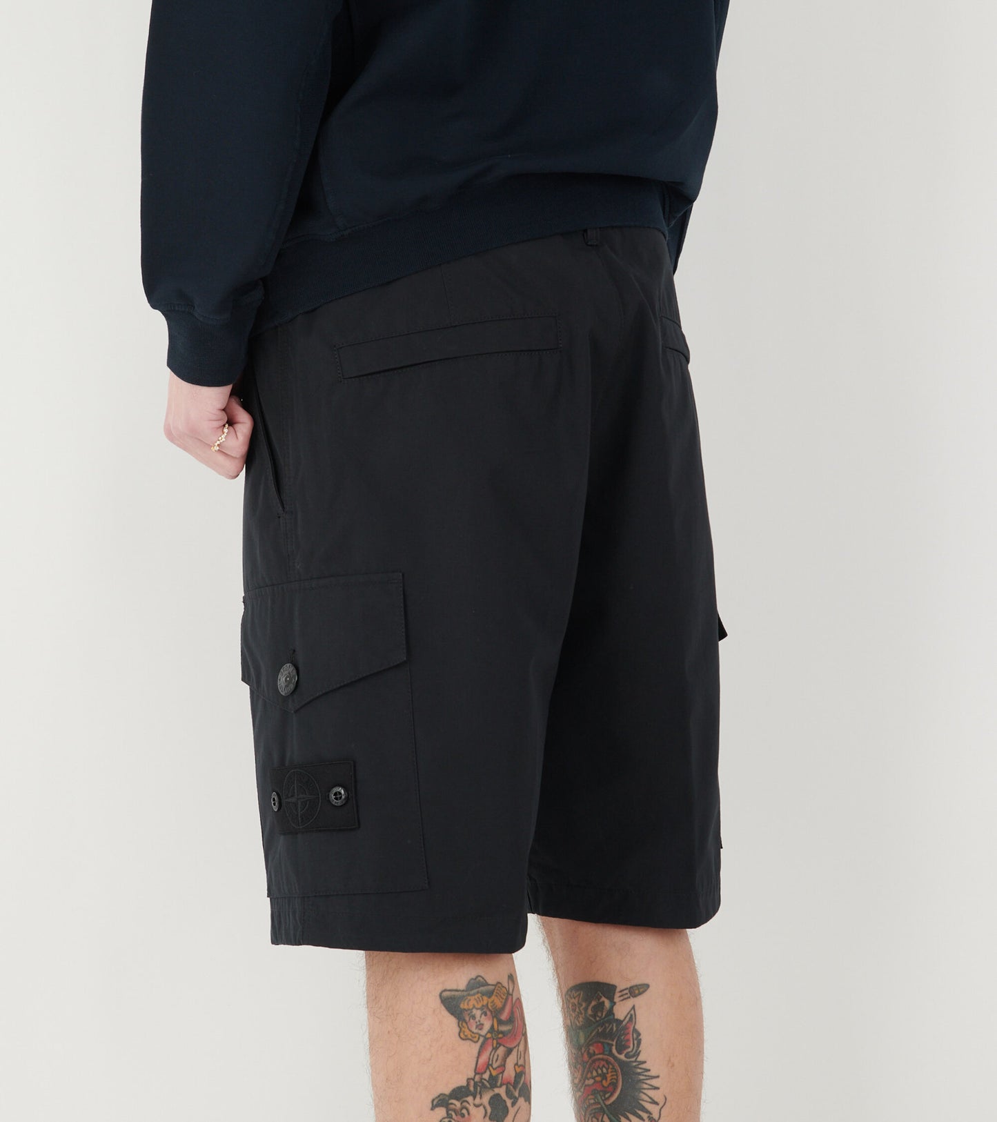 Ghost Bermuda Cotton Shorts Black