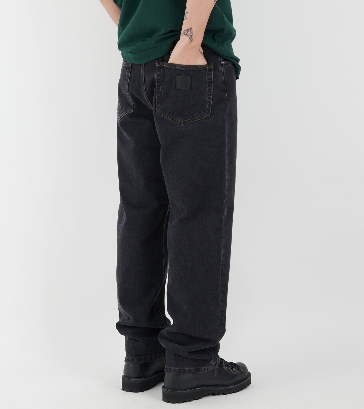 Aaron Pant Black Stone Washed