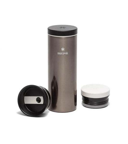 Kanpai Bottle 500ml Dark Silver