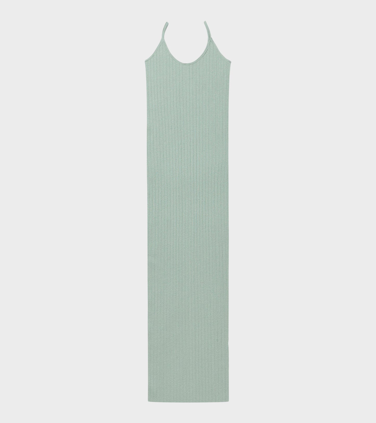 101 Strap Rib Dress Stone Green