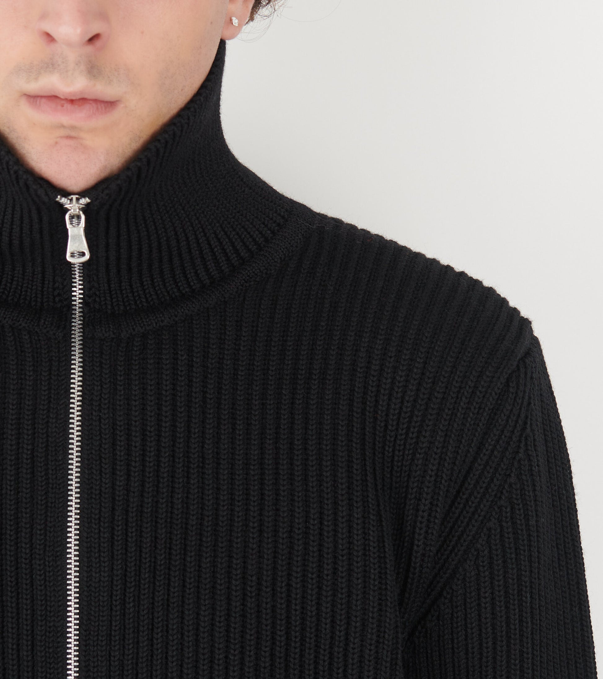Navy Full-zip Black