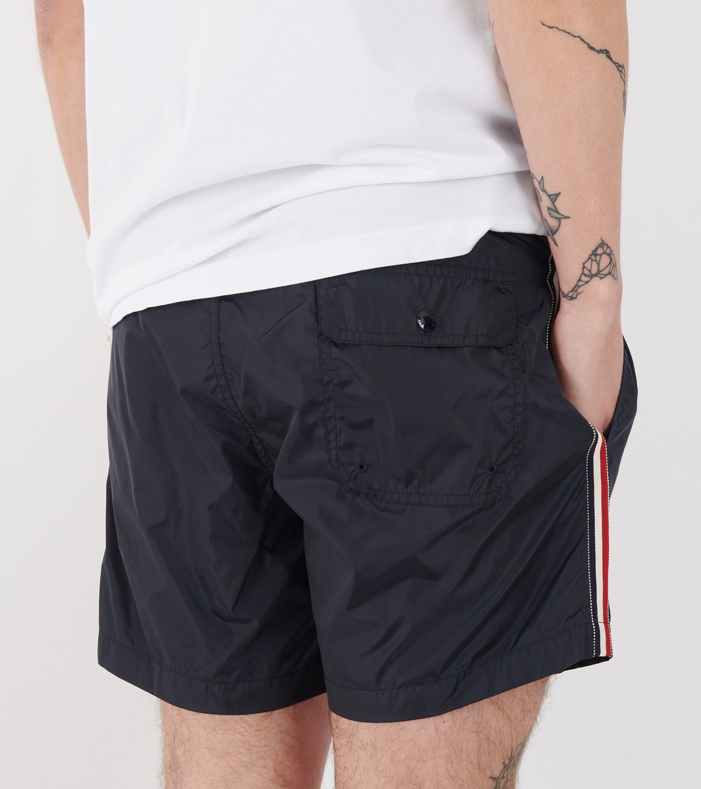 Tricolor Swim Shorts Navy