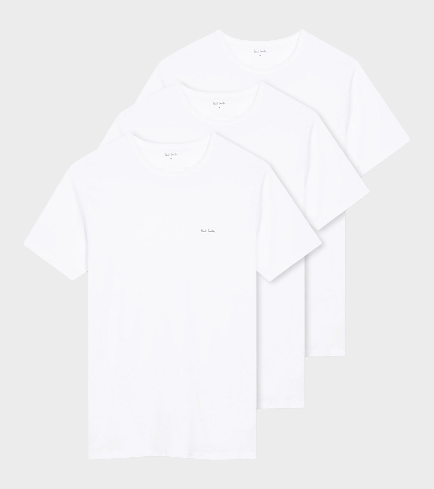Mens Reg Fit T-shirt 3-Pack White