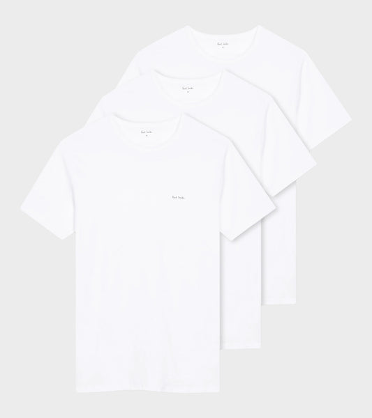 Mens Reg Fit T-shirt 3-Pack White