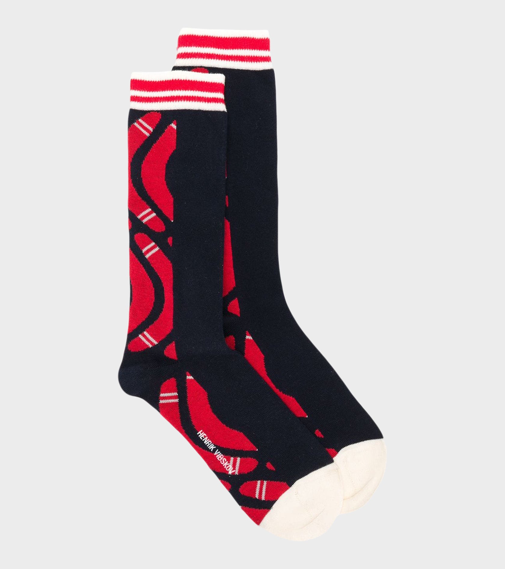 Boomerang Back Socks Pepper