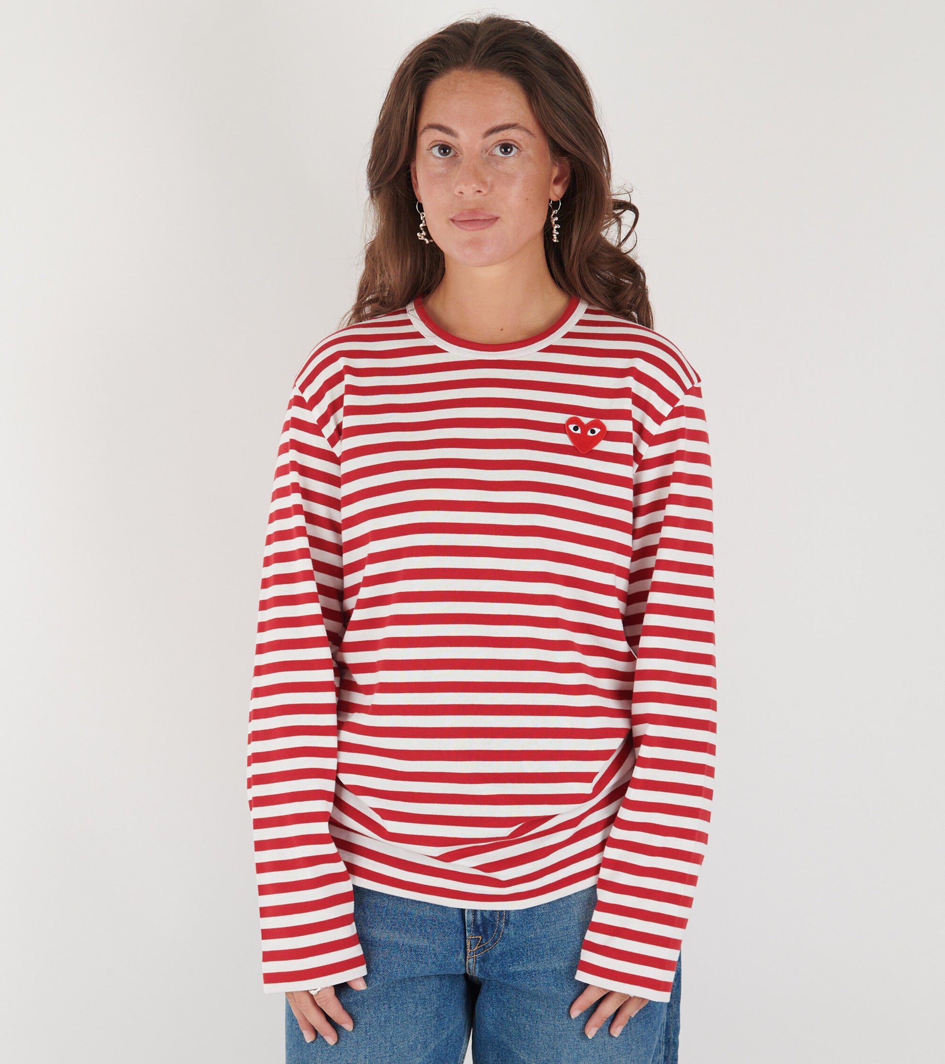 U Striped LS T-shirt Red