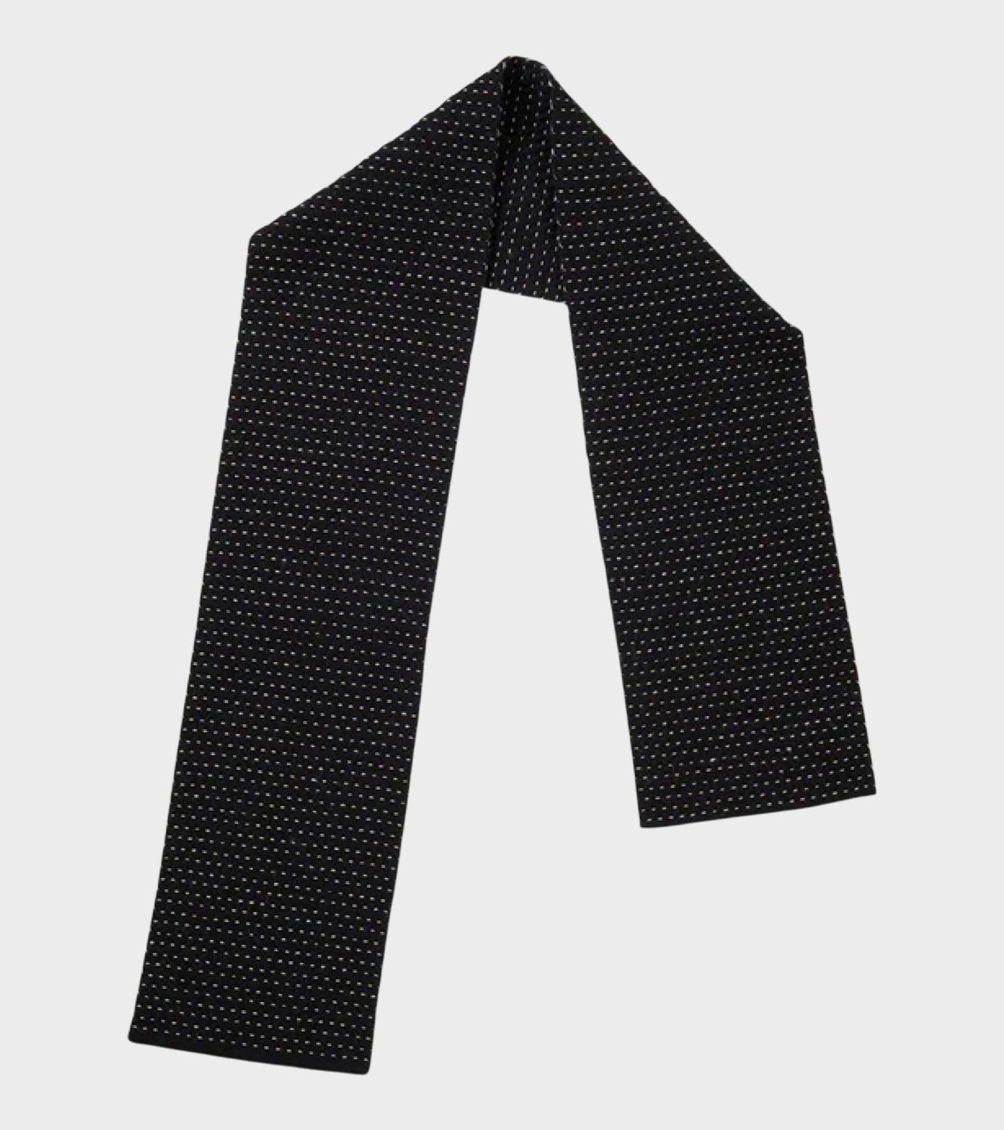 Small Stitch Scarf Black/Oatmeal